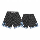 Men's Orlando Magic Throwback Edition Black Pinstripe Stitched Basketball Shorts