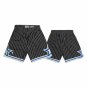 Men's Orlando Magic Throwback Edition Black Pinstripe Stitched Basketball Shorts
