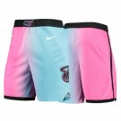 Men's Miami Heat 2021 City Edition Blue Pink Shorts