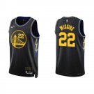 Men & Youth #22 Andrew Wiggins Golden State Warriors 75th Anniversary City Edition Black Jersey
