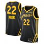 Men & Youth #22 Andrew Wiggins Golden State Warriors 2023-24 CIty Edition Black Jersey