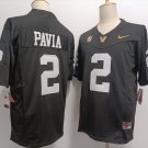 Men's Vanderbilt Commodores #2 Diego Pavia Black FUSE College Jersey