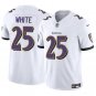 Men's Baltimore Ravens #25 Tre'Davious White White 2023 F.U.S.E. Vapor Limited Football Jersey