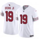 Men's Arizona Cardinals #19 Anthony Brown JR White 2024 F.U.S.E. Vapor Untouchable Jersey