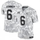 Men's Arizona Cardinals #6 James Conner 2024 F.U.S.E. Arctic Camo Salute to Service Jersey