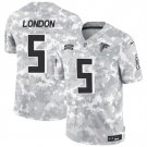 Men's Atlanta Falcons #5 Drake London 2024 F.U.S.E. Arctic Camo Salute to Service Limited Jersey