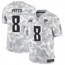 Men's Atlanta Falcons #8 Kyle Pitts 2024 F.U.S.E. Arctic Camo Salute to Service Limited Jersey