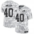 Men's Bills #40 Von Miller 2024 F.U.S.E. Arctic Camo Salute to Service Limited Football Jersey
