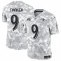 Men's Baltimore Ravens #9 Justin Tucker 2024 F.U.S.E. Arctic Camo Salute to Service Jersey