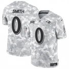 Men's Baltimore Ravens #0 Roquan Smith 2024 F.U.S.E. Arctic Camo Salute to Service Jersey