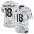 Men's Arizona Cardinals #18 Marvin Harrison Jr. 2024 F.U.S.E. Arctic Camo Salute to Service Jersey