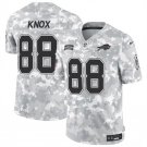 Men's Buffalo Bills #88 Dawson Knox 2024 F.U.S.E. Arctic Camo Salute to Service Limited Jersey