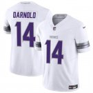 Men's Minnesota Vikings #14 Sam Darnold White 2024 F.U.S.E. Winter Warrior Limited Jersey