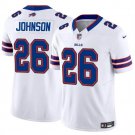 Men's Buffalo Bills #26 Ty Johnson White 2024 F.U.S.E. Vapor Untouchable Limited Jersey