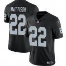 All Sizes Las Vegas Raiders #22 Alexander Mattison Black 2024 Vapor Football Stitched Jersey