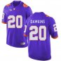 Men's Clemson Tigers Brian Dawkins Purple Stitched Football Jersey