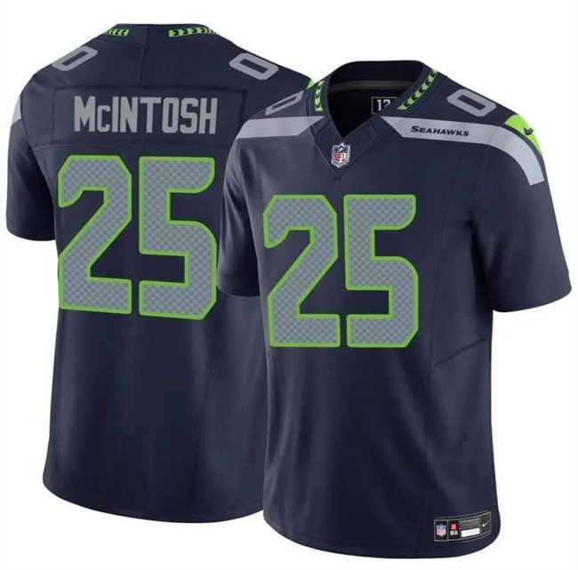 Any Size Seattle Seahawks Kenny McIntosh Navy F.U.S.E Vapor Limited Jersey