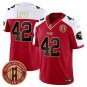 Men's 49ers Ronnie Lott Red-White F.U.S.E. Golden Gate Bridge Path Jersey
