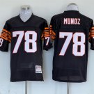 Men's Cincinnati Bengals Anthony Munoz Black Throwback Football Stitched Jersey
