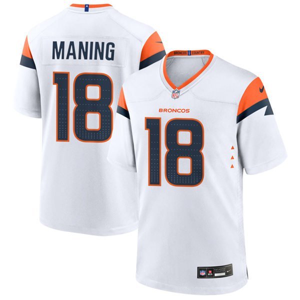 Mens Womens Denver Broncos Peyton Manning White Alternate Vapor F.U.S.E. Limited Jersey
