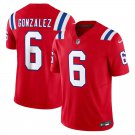 Men's New England Patriots Christian Gonzalez Vapor F.U.S.E. Limited Jersey Red