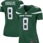 Women's #8 Aaron Rodgers New York Jets Green Game Jersey