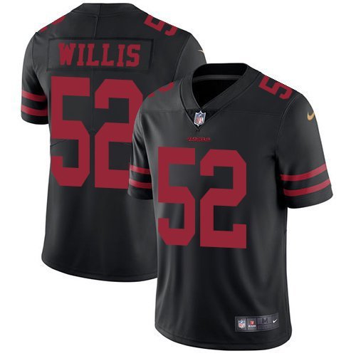 Men & Youth #52 Patrick Willis San Francisco 49ers Color Rush Vapor Limited Black Jersey