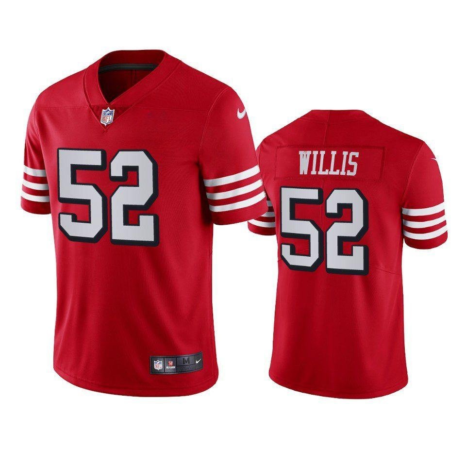 Men & Youth #52 Patrick Willis San Francisco 49ers Color Rush Vapor Limited Red Jersey