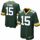 Men & Youth #15 Bart Starr Green Bay Packers Game Green Jersey