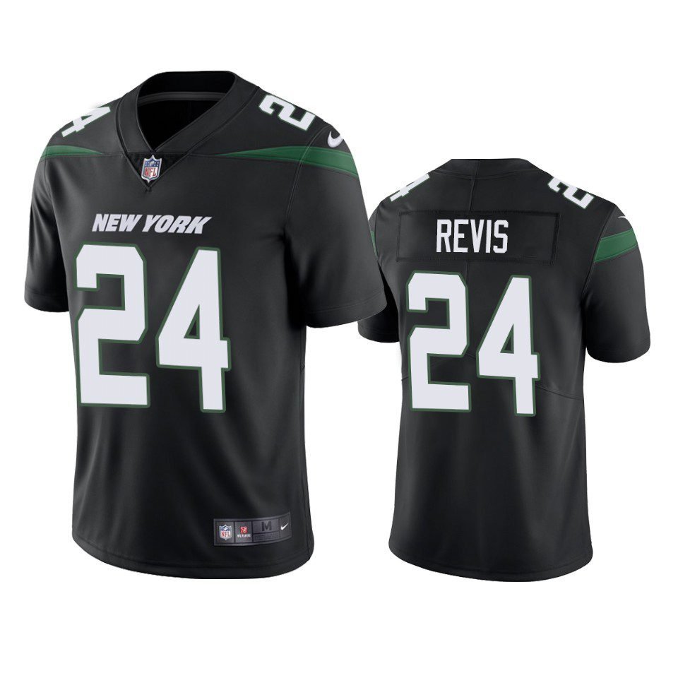 Men & Youth #24 Darrelle Revis New York Jets Color Rush Vapor Limited Black Jersey