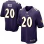 Men & Youth #20 Ed Reed Baltimore Ravens Purple Game Jersey