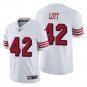Men & Youth #42 Ronnie Lott San Francisco 49ers Color Rush Vapor Limited White Jersey