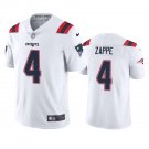 Men & Youth #4 Bailey Zappe New England Patriots Color Rush Vapor Limited White Jersey