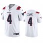 Men & Youth #4 Bailey Zappe New England Patriots Color Rush Vapor Limited White Jersey