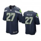 Men & Youth #27 Tariq Woolen Seattle Seahawks Navy Blue Game Jersey