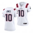 Women's #10 Mac Jones New England Patriots White Jersey