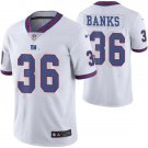 Men & Youth #36 Deonte Banks New York Giants Stitched White Game Jersey