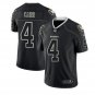 Men's #4 Derek Carr Raiders Lights Out Edition Black Jersey