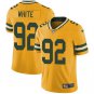 Men & Youth #92 Reggie White Green Bay Packers Color Rush Limited Yellow Jersey