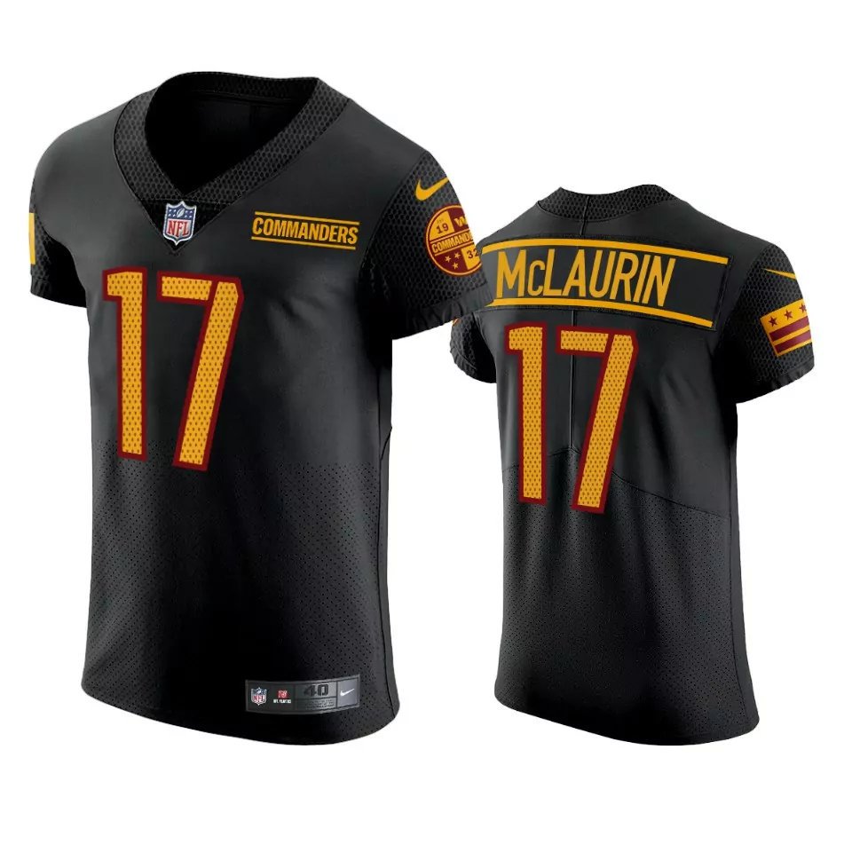 Men & Youth #17 Terry McLaurin Washington Commanders Burgundy Vapor Limited Black Elite Jersey