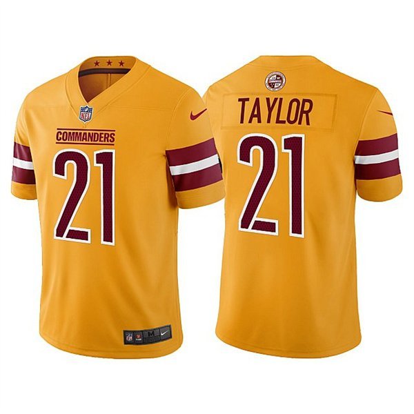 Men & Youth #21 Sean Taylor Washington Commanders Color Rush Limited Yellow Jersey