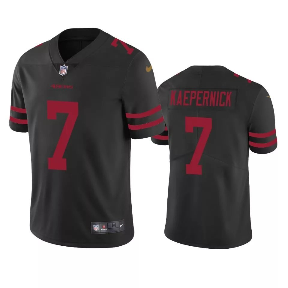 Men & Youth #7 Colin Kaepernick San Francisco 49ers Color Rush Limited Black Jersey