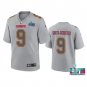 Men & Youth #9 JuJu Smith-Schuster Kansas City Chiefs Gray Super Bowl LVII Atmosphere Jersey