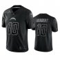 Men & Youth #10 Justin Herbert Los Angeles Chargers Black Reflective Limited Jersey