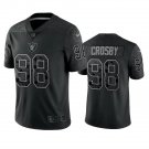 Men & Youth #98 Maxx Crosby Raiders Black Reflective Limited Jersey