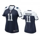 Women's #11 Micah Parsons Dallas Cowboys Navy Blue Game Jersey