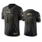 Men & Youth #10 Mac Jones New England Patriots Black Golden Edition Jersey