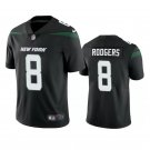 Men & Youth #8 Aaron Rodgers New York Jets Color Rush Limited Black Jersey