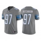 Men & Youth #97 Aidan Hutchinson Detroit Lions Color Rush Limited Gray Jersey