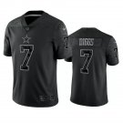 Men & Youth #7 Trevon Diggs Dallas Cowboys Black Reflective Limited Jersey